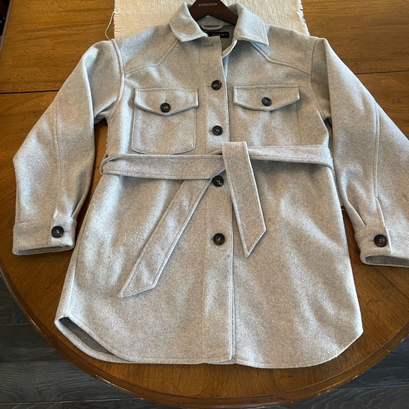 Zara wrap blazer jacket, gray size M - Picture 2 of 10